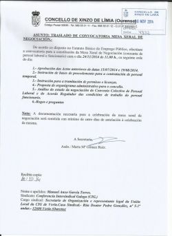 Convocatoria MXN Xinzo 24-11-2014